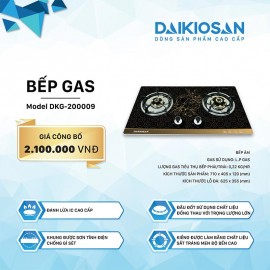 Bếp Gas Âm Daikiosan DKG-200009 - 71cm Việt Nam
