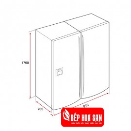 Tủ lạnh side by side TEKA NFD 650 -  604L Hàn Quốc