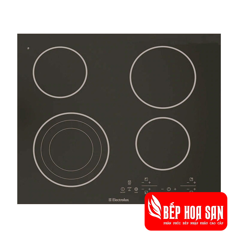 Hình ảnh của bếp hồng ngoại âm Electrolux EHET66CS với 4 vùng nấu