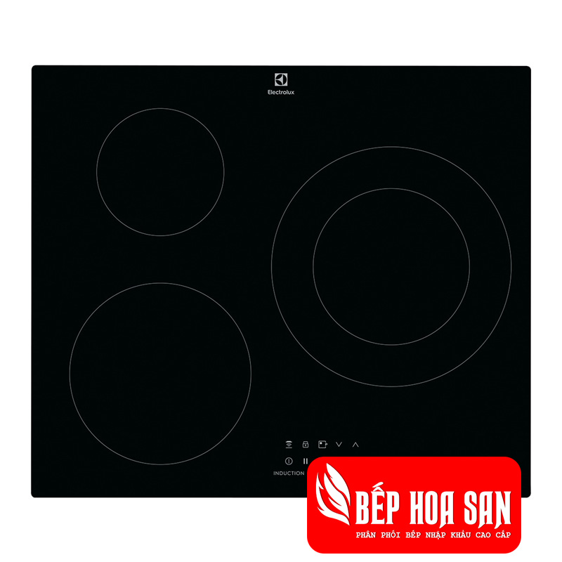 Hình ảnh của bếp từ âm Electrolux LIT60336 mặt bếp có 3 vùng nấu
